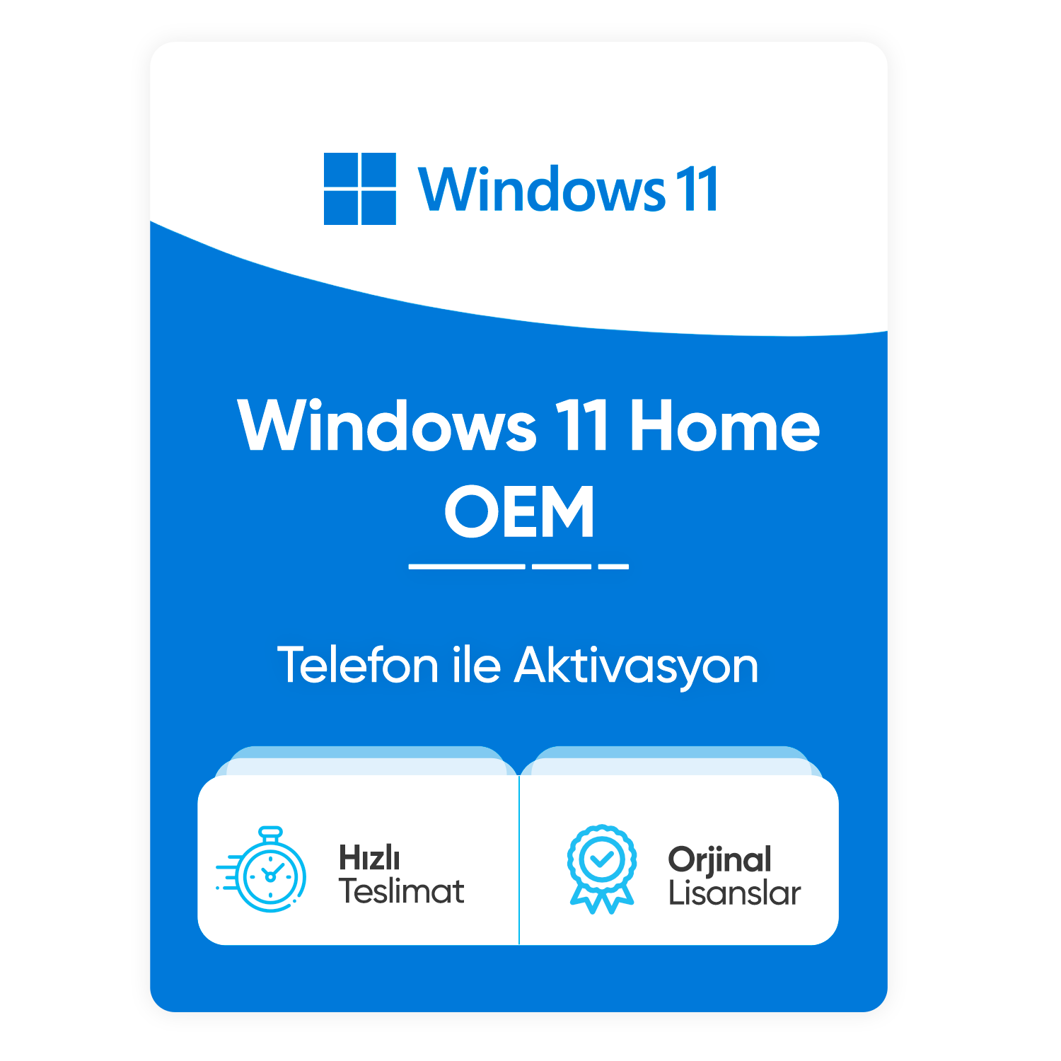 Windows 11 Home OEM – Telefon Aktivasyon